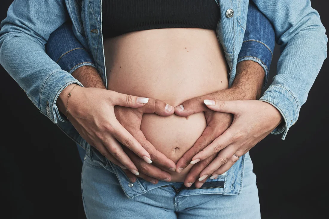 Un cœur, entre denim et douceur